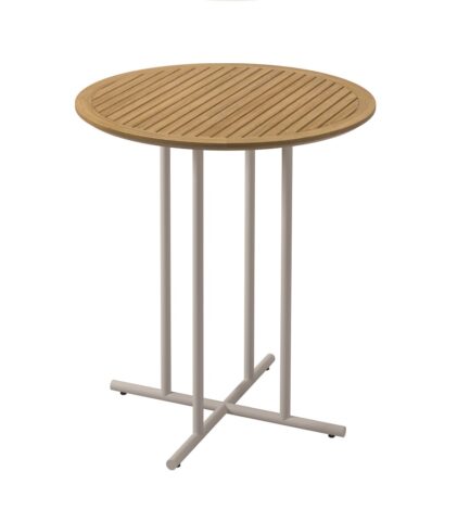 gloster whirl bar table-white-teak
