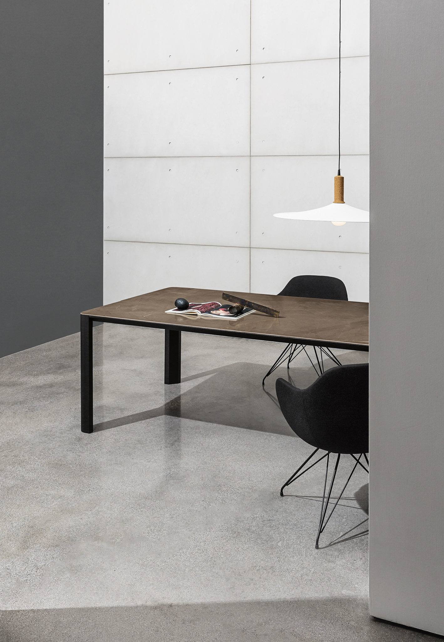 Sovet Kodo table_ceramic_Korlux lycra cone pendant