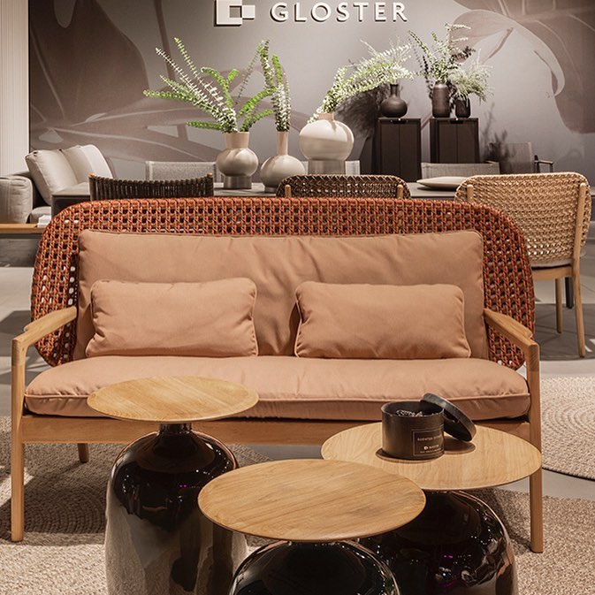 Gloster Kay Low Back Sofa-Copper Gloster Kay Low Back Sofa-Copper