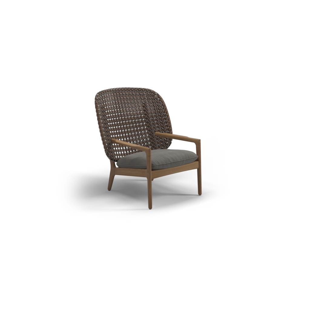 Gloster Kay High Back Lounge Chair_brindle