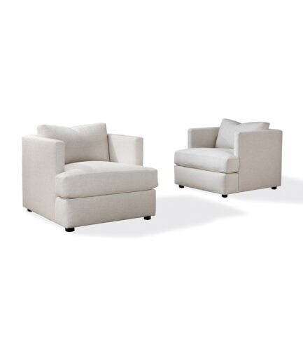 Thayer Coggin Design Classic 1107-103 Chair white fabric