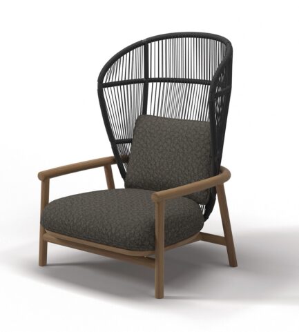 Gloster Fern-High-Back-Lounge-Chair-Meteor-Raven