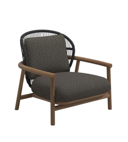 Gloster Fern-Low-Back-Lounge-Chair-Meteor-Raven