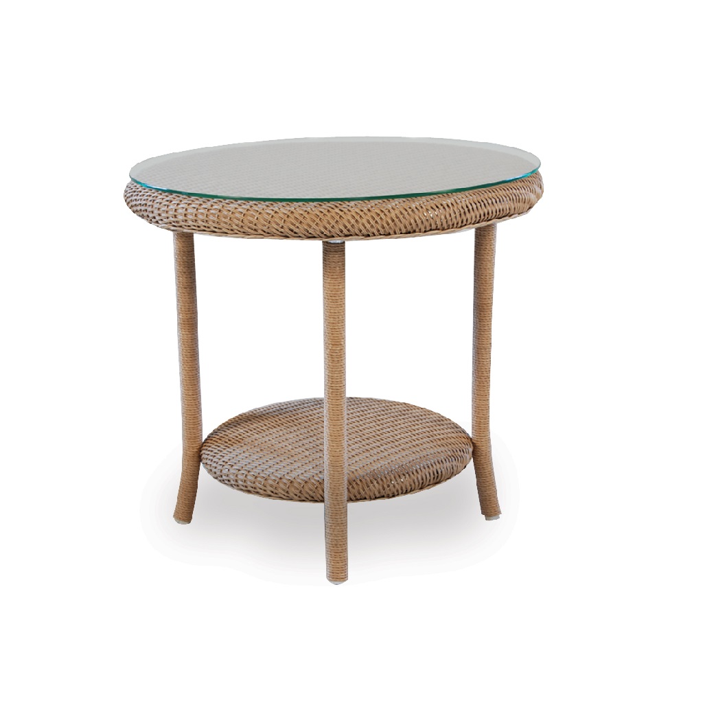 Lloyd Flanders Loom 24 diameter end table
