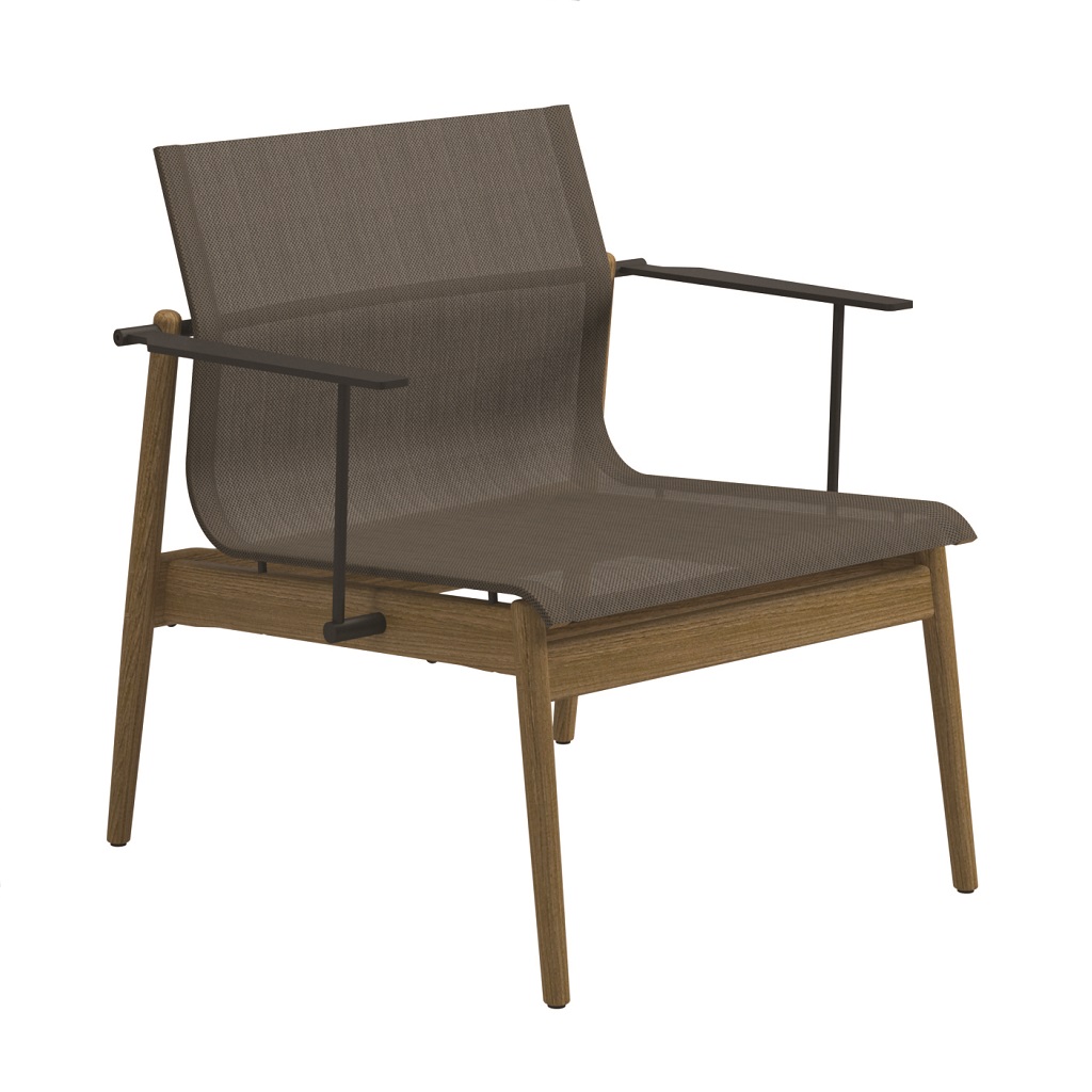 Sway Teak Lounge Chair - Meteor (Granite)