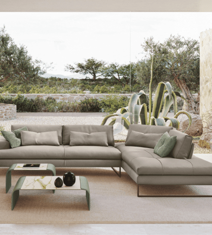 gamma sunset adjustable sectional leather