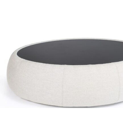 bonbon coffee table black stone top