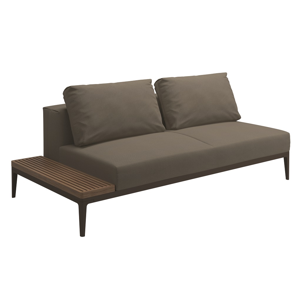 Grid End Table Unit Teak - Java (Blend Latte) Grid End Table Unit Teak - Java (Blend Latte)