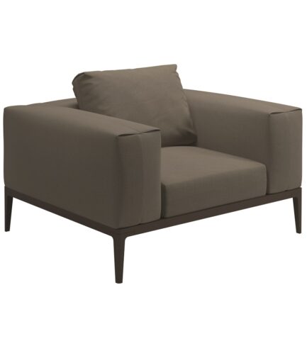 Grid Lounge Chair - Java (Blend Latte)