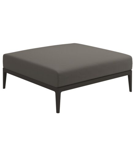 Grid Ottoman - Meteor (Blend Fog)