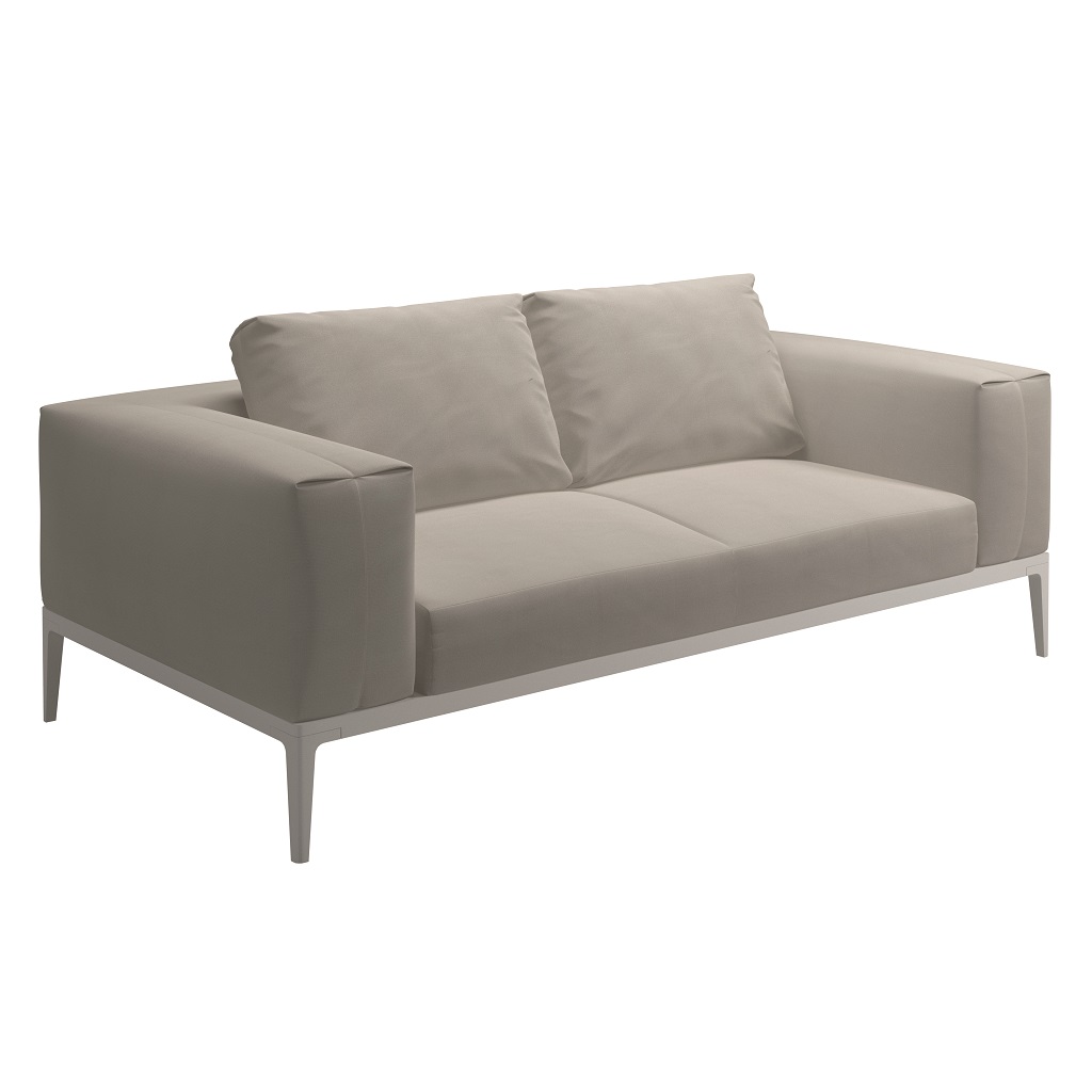 Grid Sofa - White (Blend Linen) Grid Sofa - White (Blend Linen)