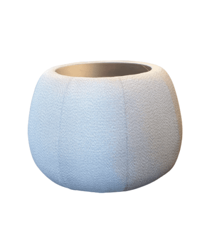 Bonbon sidetable pouf stone top