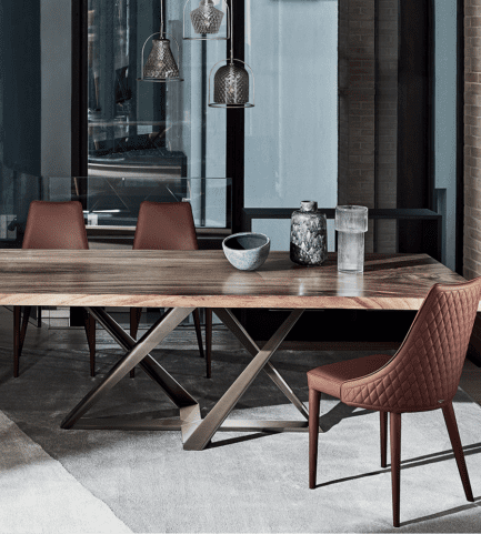 bontempi millennium walnut table clara quilted chair
