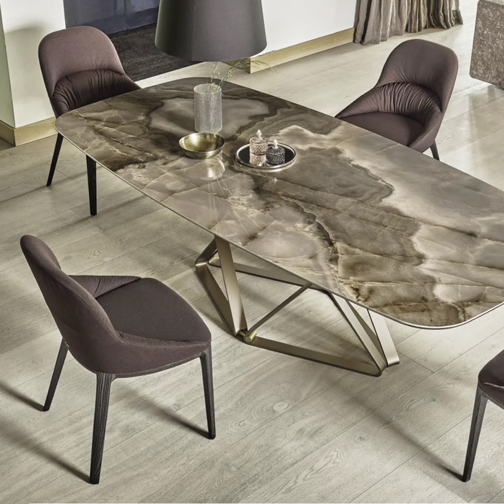 bontempi-delta-dining-table-barrel-choco-supermarble bontempi delta dining table barrel choco supermarble