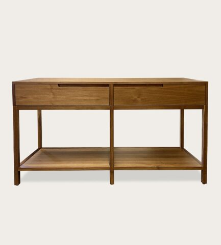 linea 62wide console walnut