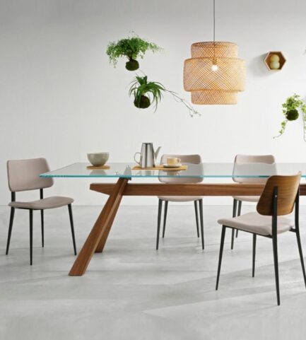 metal leg wood back dining joe midj lifestyle walnut