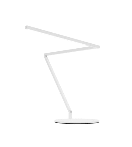 Z Bar Table Lamp Gen 4 Finish Matte White Desk Base