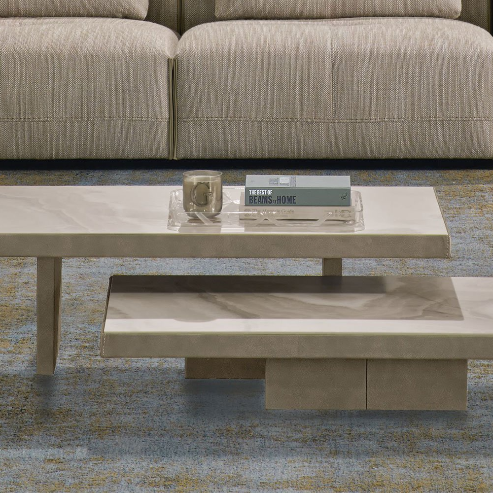 puzzle-coffee-table-leather-ceramic puzzle coffee table leather ceramic