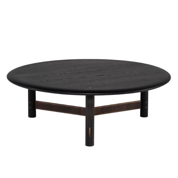 district-eight-stilt-round-coffee-table-ebonized-oak district eight stilt round coffee table ebonized oak